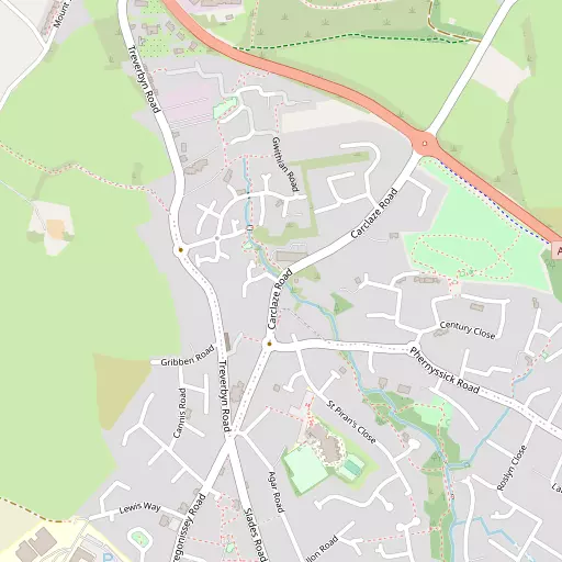 Map of Carclaze