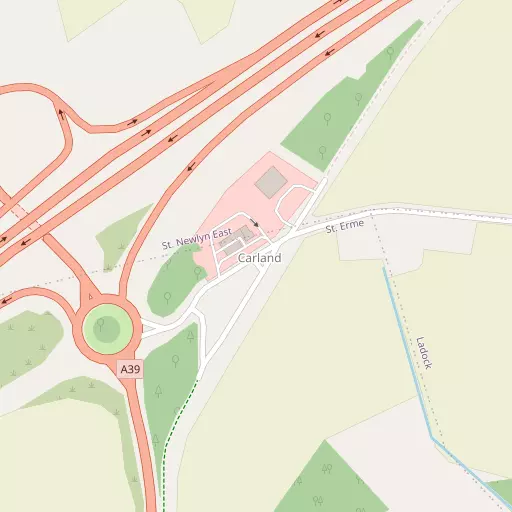Map of Carland Cross