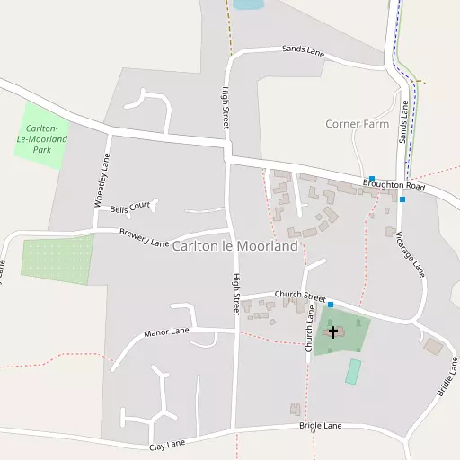 Map of Carlton-le-Moorland