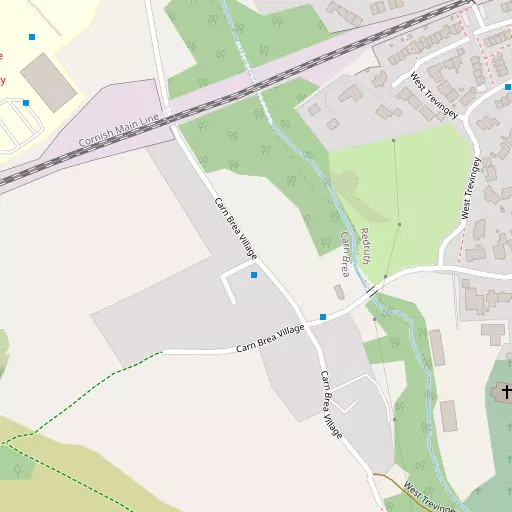 Map of Carn Brea Village