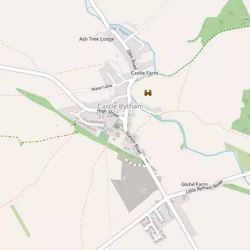 Map of Castle Bytham