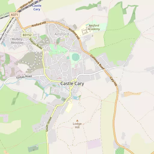 Map of Castle Cary