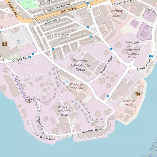 Map of Cattedown