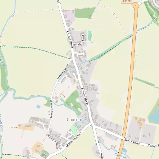 Map of Caxton