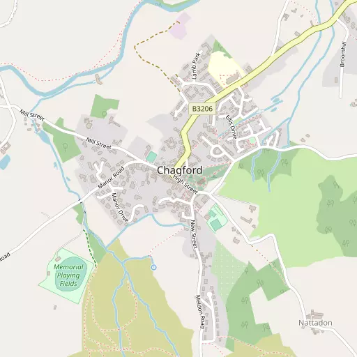 Map of Chagford