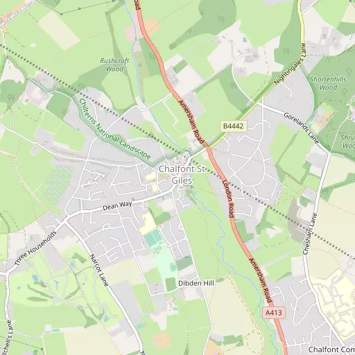 Map of Chalfont St Giles