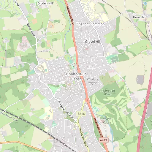 Map of Chalfont St Peter