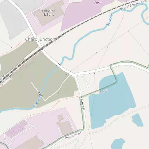 Map of Chard Junction