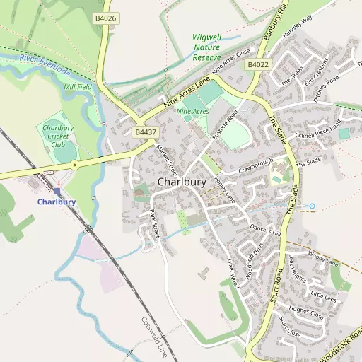 Map of Charlbury