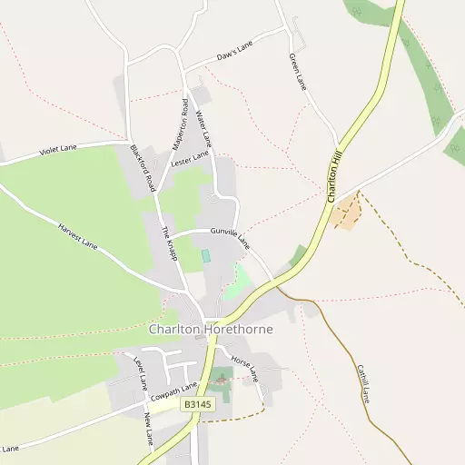 Map of Charlton Horethorne
