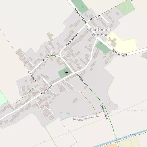 Map of Charlton-on-Otmoor