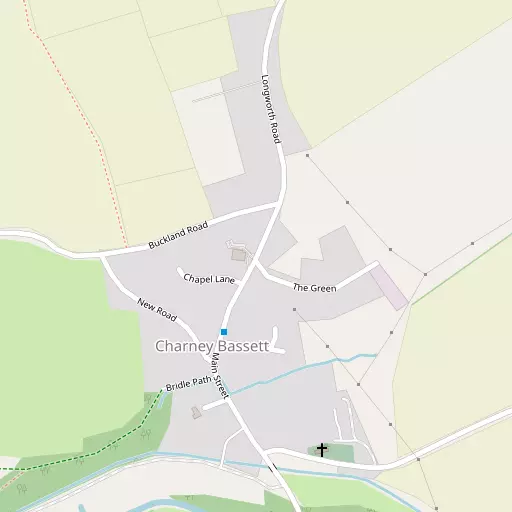 Map of Charney Bassett