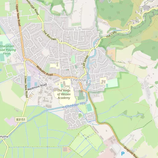 Map of Cheddar