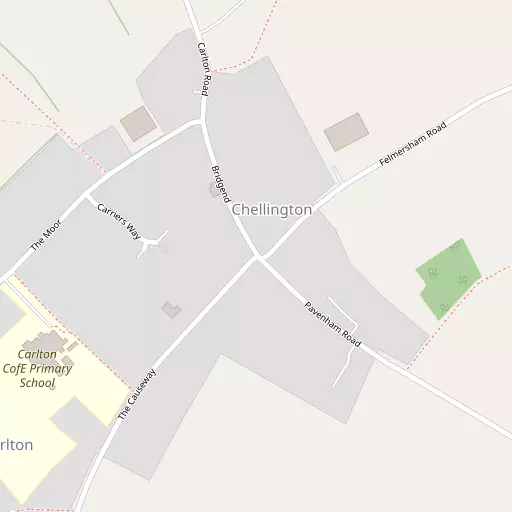 Map of Chellington
