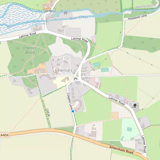Map of Chenies