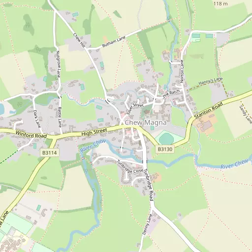 Map of Chew Magna