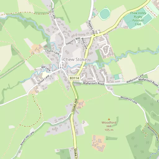 Map of Chew Stoke