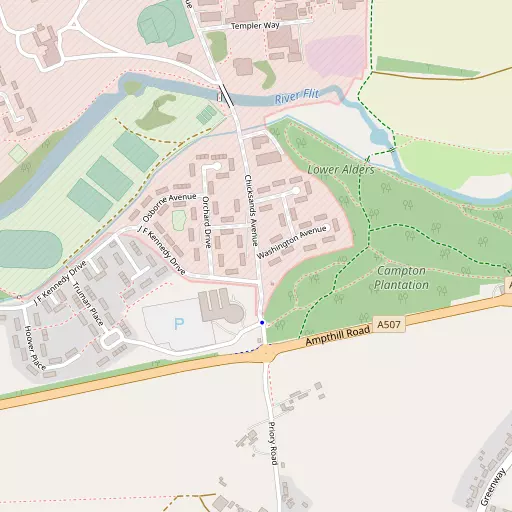 Map of Chicksands