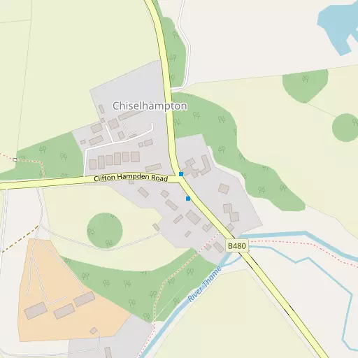 Map of Chiselhampton