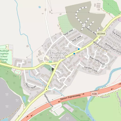 Map of Chudleigh Knighton