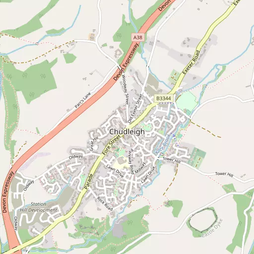 Map of Chudleigh