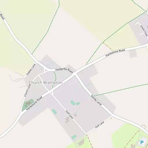 Map of Church Brampton