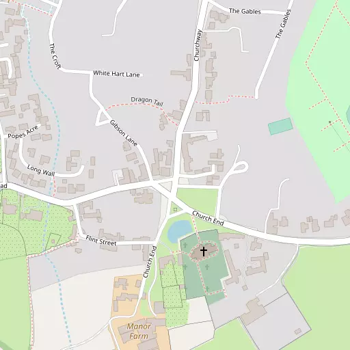 Map of Church End