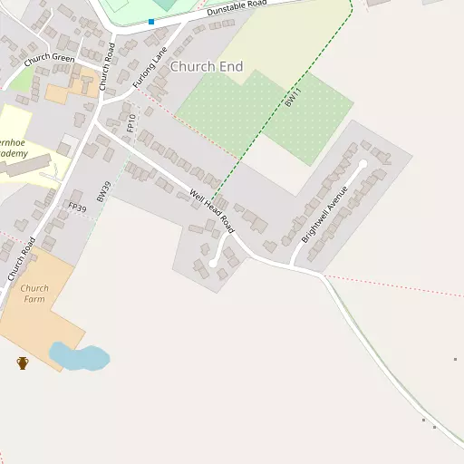 Map of Church End