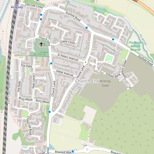 Map of Church End