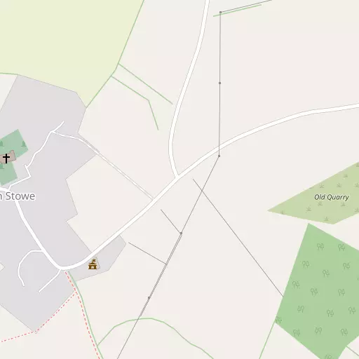 Map of Church Stowe