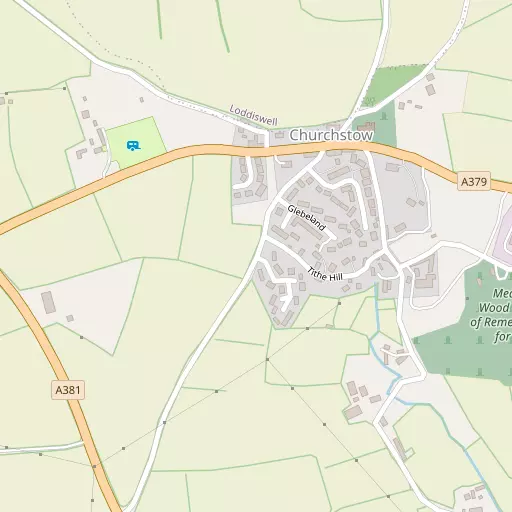 Map of Churchstow