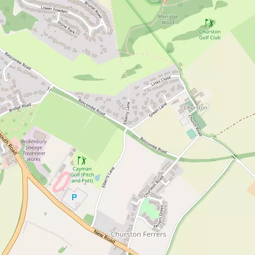 Map of Churston Ferrers