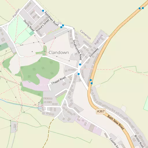 Map of Clandown
