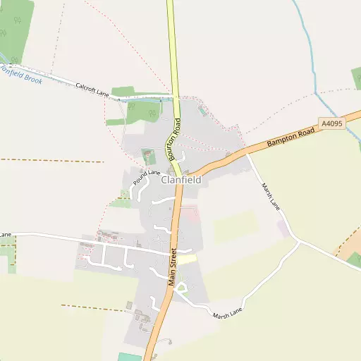Map of Clanfield