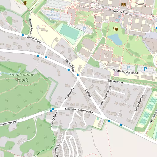 Map of Claverton Down