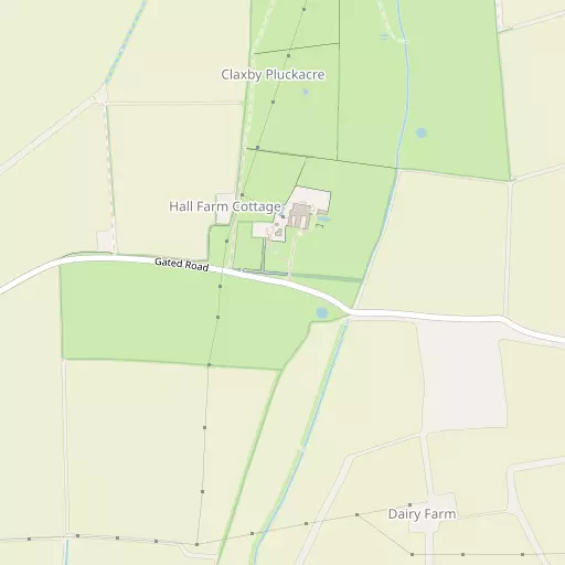 Map of Claxby Pluckacre