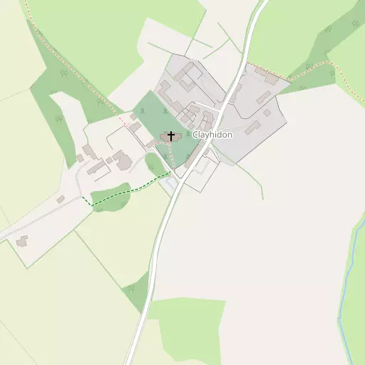 Map of Clayhidon