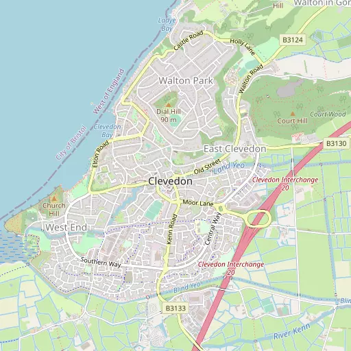 Map of Clevedon