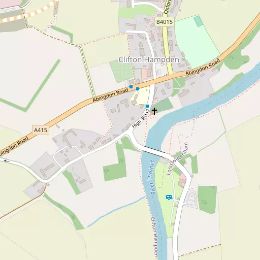 Map of Clifton Hampden