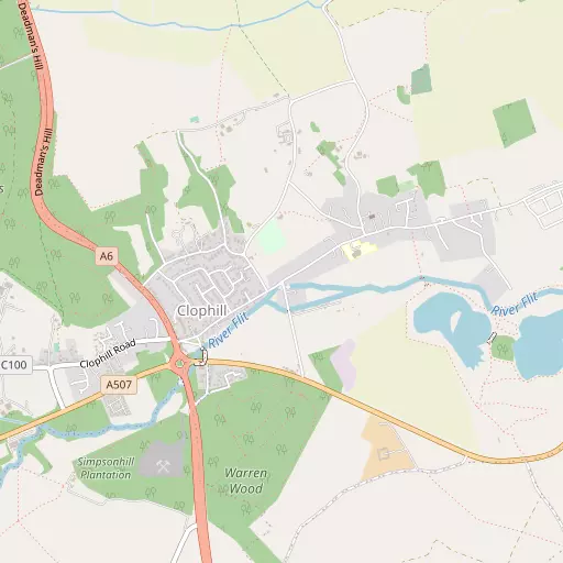 Map of Clophill