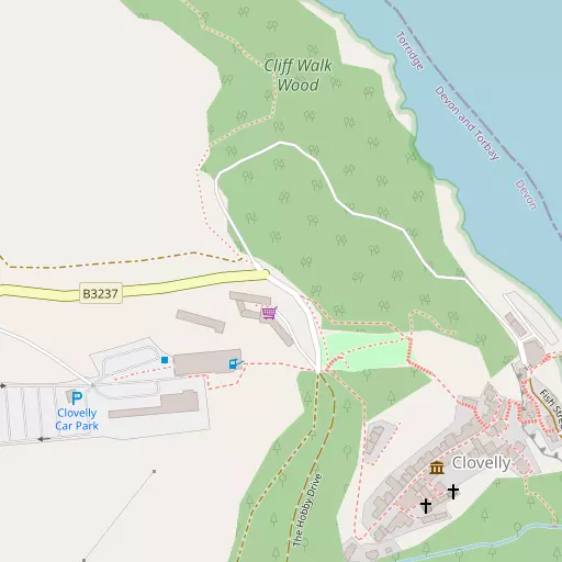 Map of Clovelly