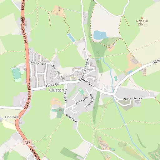 Map of Clutton
