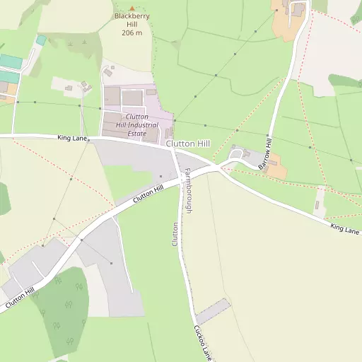 Map of Clutton Hill