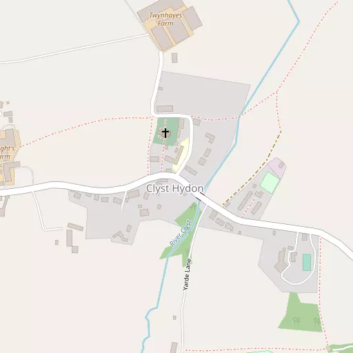 Map of Clyst Hydon