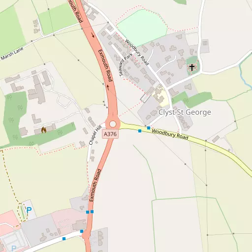 Map of Clyst St George