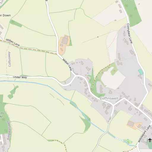 Map of Coffinswell