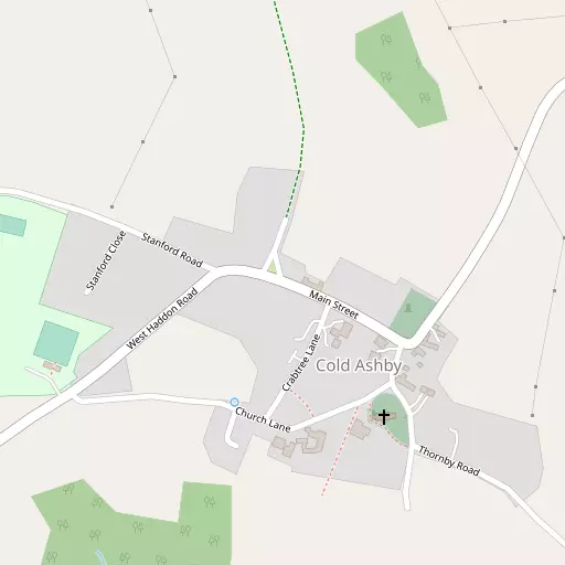 Map of Cold Ashby