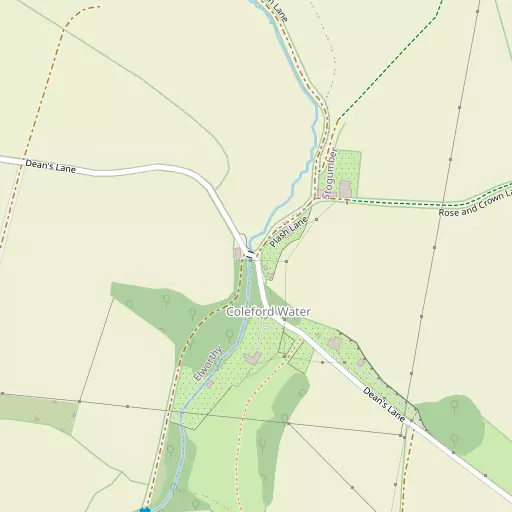 Map of Coleford Water