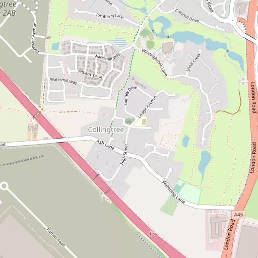 Map of Collingtree