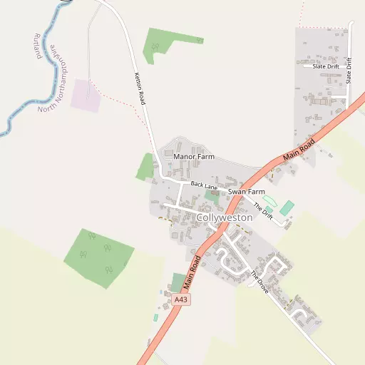 Map of Collyweston